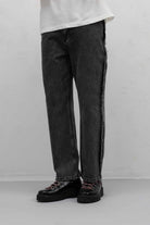 Yan Dikiş Detaylı Baggy Jean
