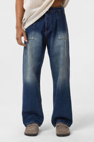 Cep Detaylı Baggy Fit Jean