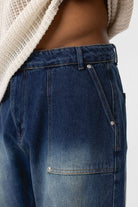 Cep Detaylı Baggy Fit Jean