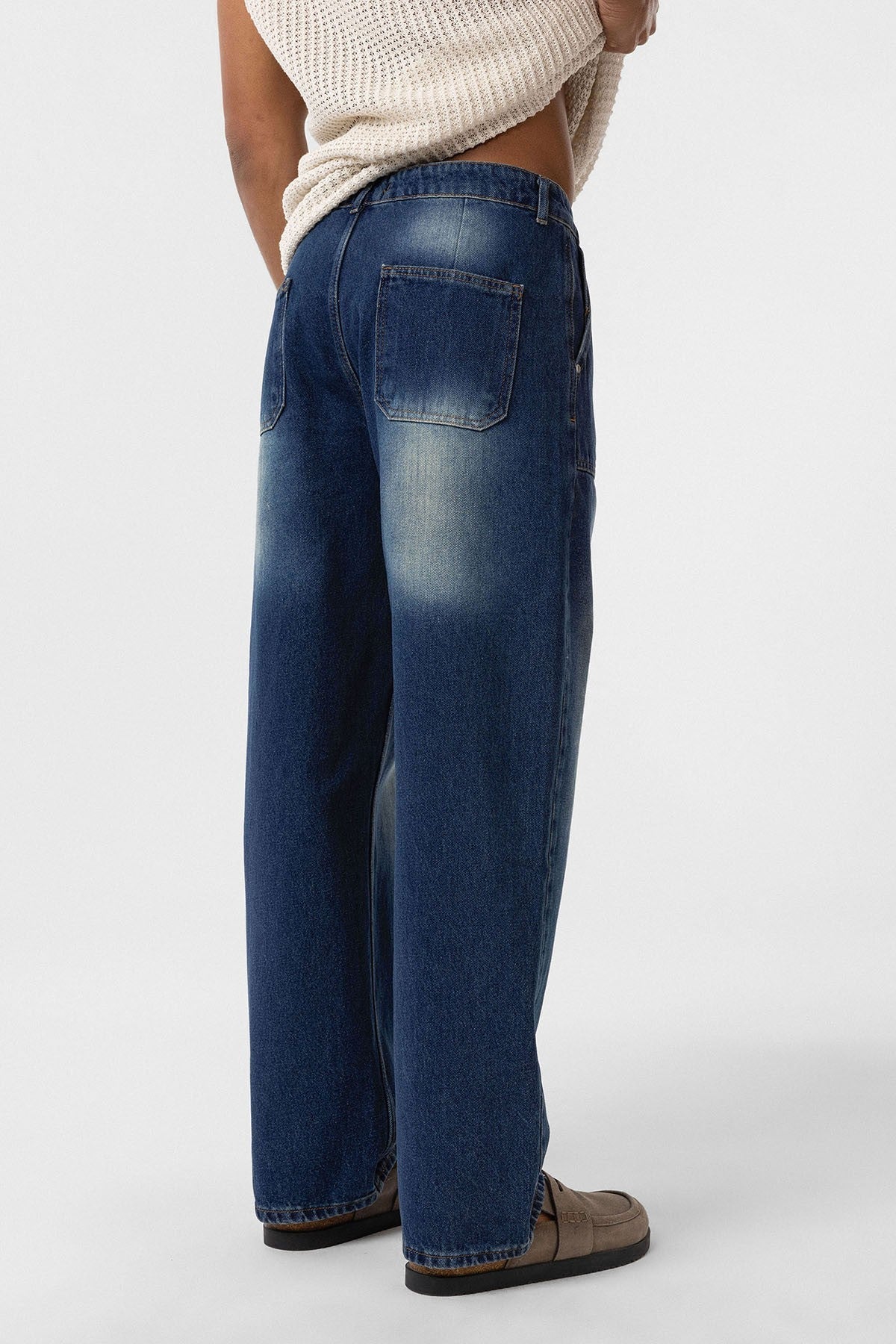 Cep Detaylı Baggy Fit Jean