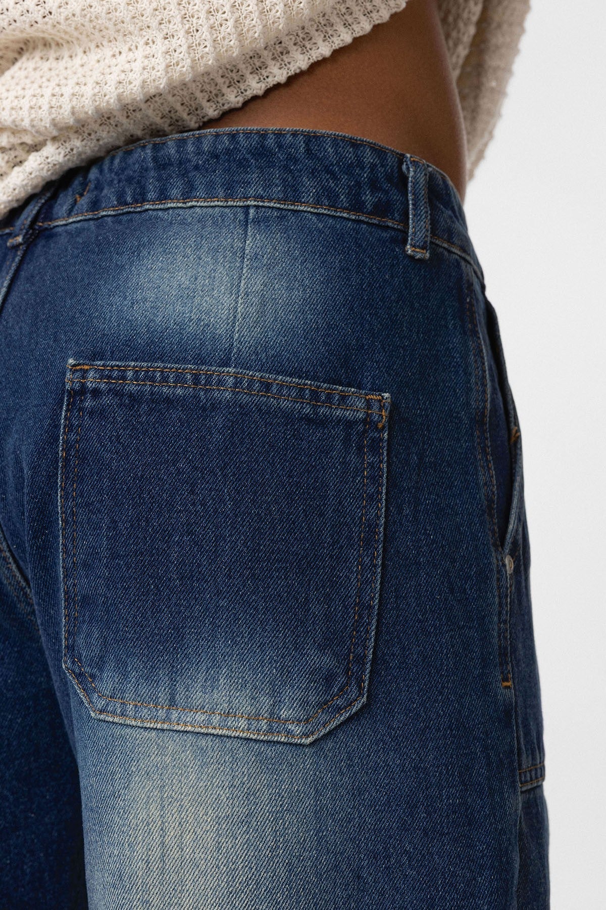 Cep Detaylı Baggy Fit Jean