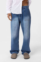 Cep Detaylı Baggy Fit Jean