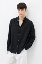 Basic Oversize Pamuk Keten Gömlek