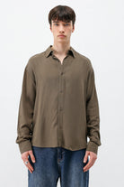 Hafif Dokulu Oversize Gömlek