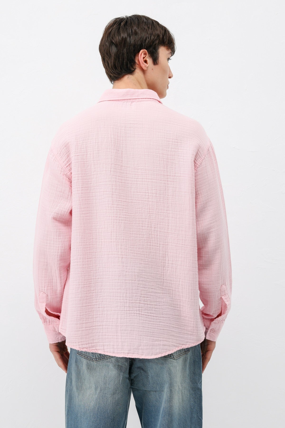 Müslin Kumaş Oversize Gömlek