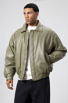 Basic Suni Deri Oversize Ceket
