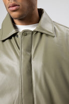 Basic Suni Deri Oversize Ceket