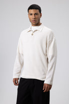 Oversize Polo Yaka Triko Kazak