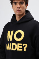 Oversize Baskılı Kapüşonlu Sweatshirt