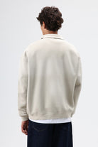 Yaka Fermuarlı Oversize Sweatshirt
