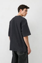 Yıkamalı Baskılı Oversize Tişört