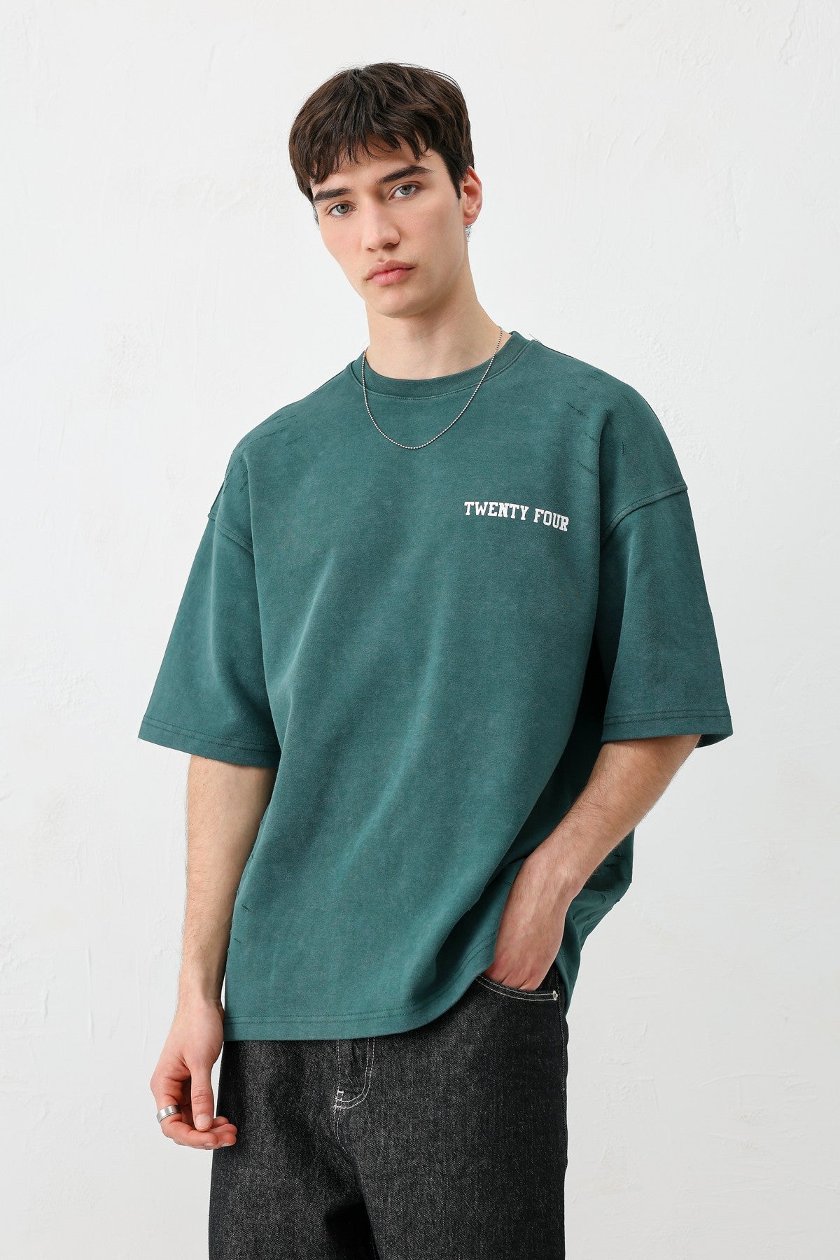 Baskılı Oversize Tişört