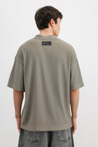 Baskılı Fitilli Oversize Tişört