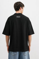 Baskılı Fitilli Oversize Tişört