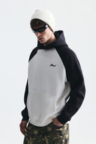 Renk Bloklu Kapüşonlu Sweatshirt