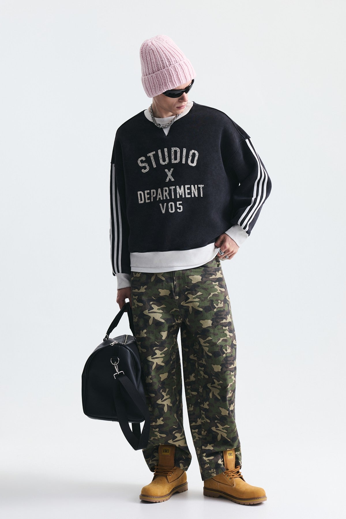 Kontrast Yaka Oversize Sweatshirt