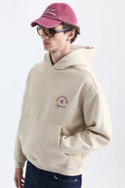 Boxy Fit Yazılı Kapüşonlu Sweatshirt