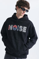 Nakışlı Oversize Kapüşonlu Sweatshirt