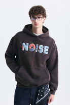 Nakışlı Oversize Kapüşonlu Sweatshirt