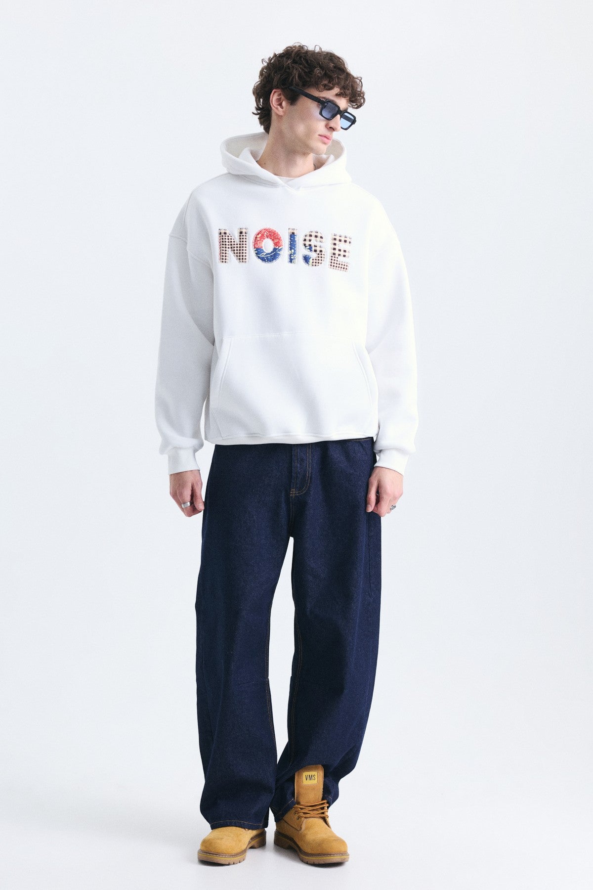 Nakışlı Oversize Kapüşonlu Sweatshirt