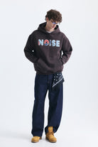 Nakışlı Oversize Kapüşonlu Sweatshirt