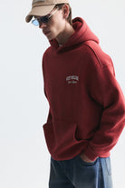 Oversize Yıkamalı Kapüşonlu Sweatshirt