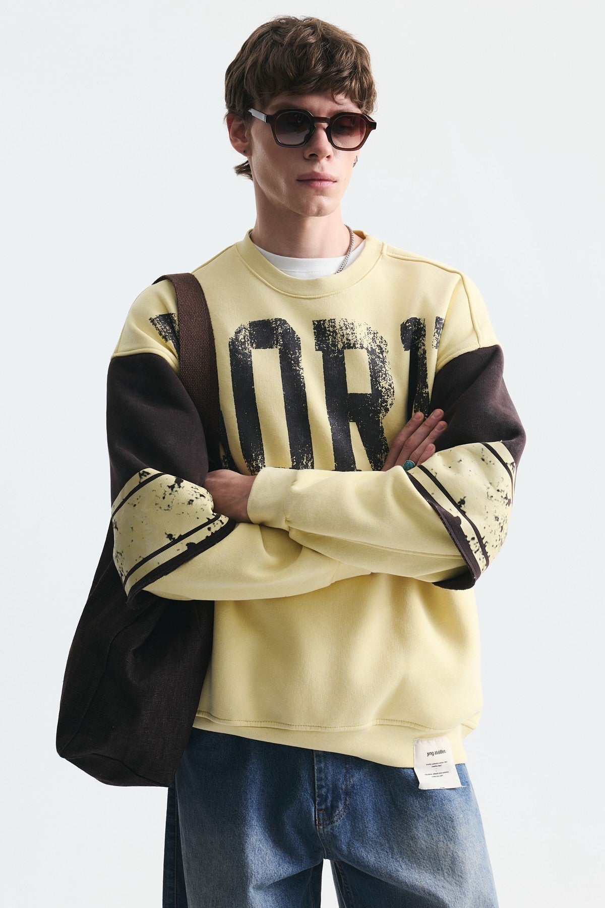 Oversize Çift Kollu Sweatshirt