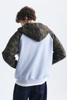 Kamuflaj Desenli Fermuarlı Sweatshirt