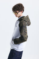 Kamuflaj Desenli Fermuarlı Sweatshirt