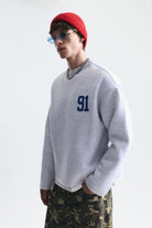 Oversize Baskılı Sweatshirt