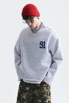 Oversize Baskılı Sweatshirt