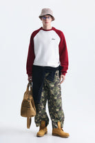 Oversize Renk Bloklu Sweatshirt