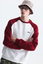 Oversize Renk Bloklu Sweatshirt