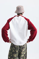Oversize Renk Bloklu Sweatshirt
