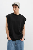 Oversize Kolsuz Basic Tişört