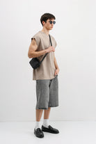 Oversize Kolsuz Basic Tişört