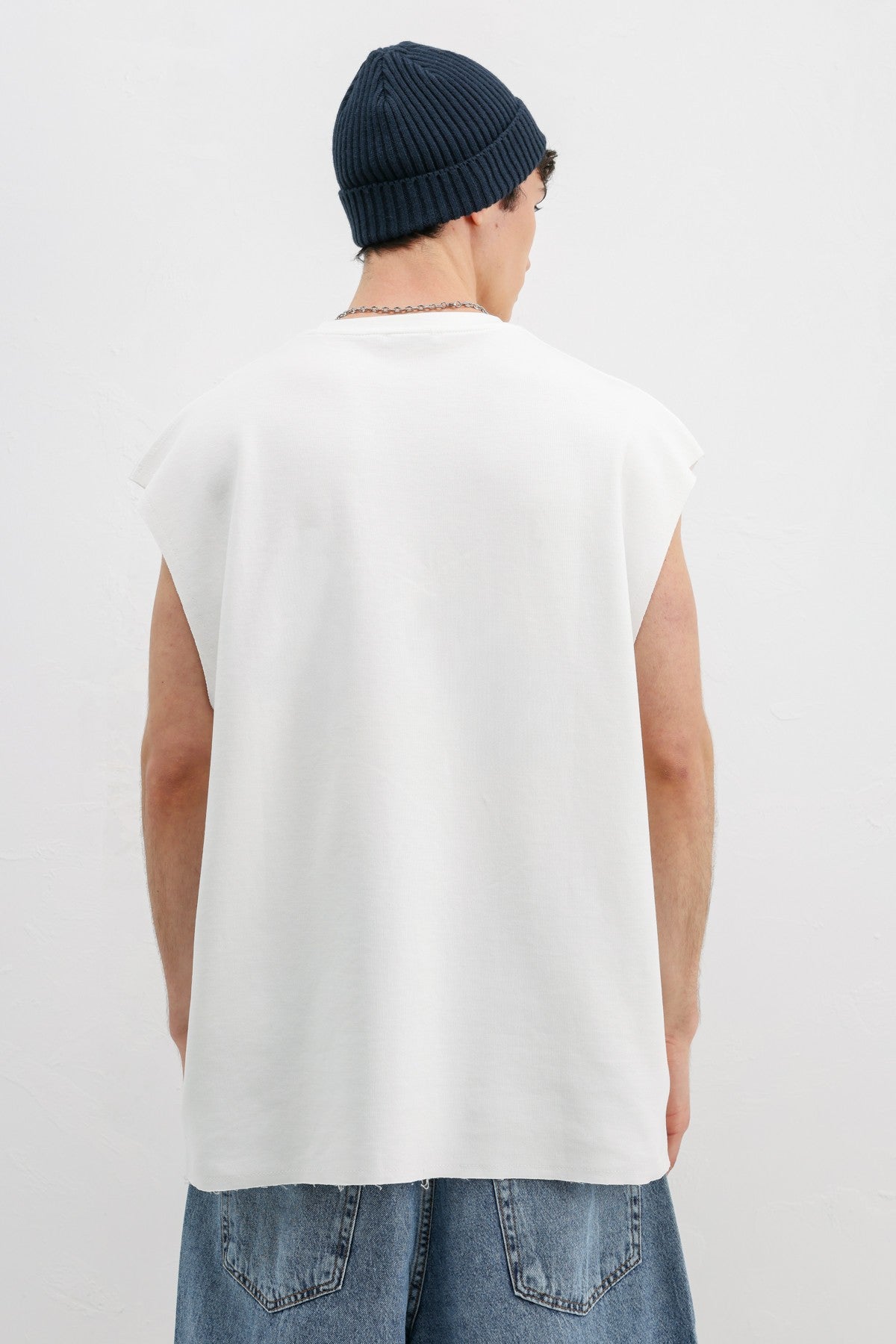 Oversize Kolsuz Basic Tişört