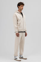 Basic Fermuarlı Oversize Kapüşonlu Sweatshirt