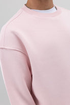 Basic Bisiklet Yaka Oversize Sweatshirt