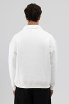 Oversize Fermuarlı Dik Yaka Sweatshirt
