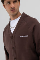 Oversize Düğmeli Sweatshirt