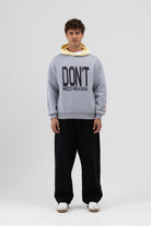 Çift Renk Baskılı Oversize Sweatshirt