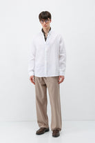 Bel Lastikli Baggy Fit Keten Pantolon