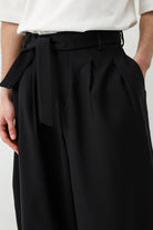 Barrel Fit Tailored Fit Kemerli Pantolon