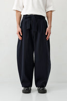 Barrel Fit Tailored Fit Kemerli Pantolon