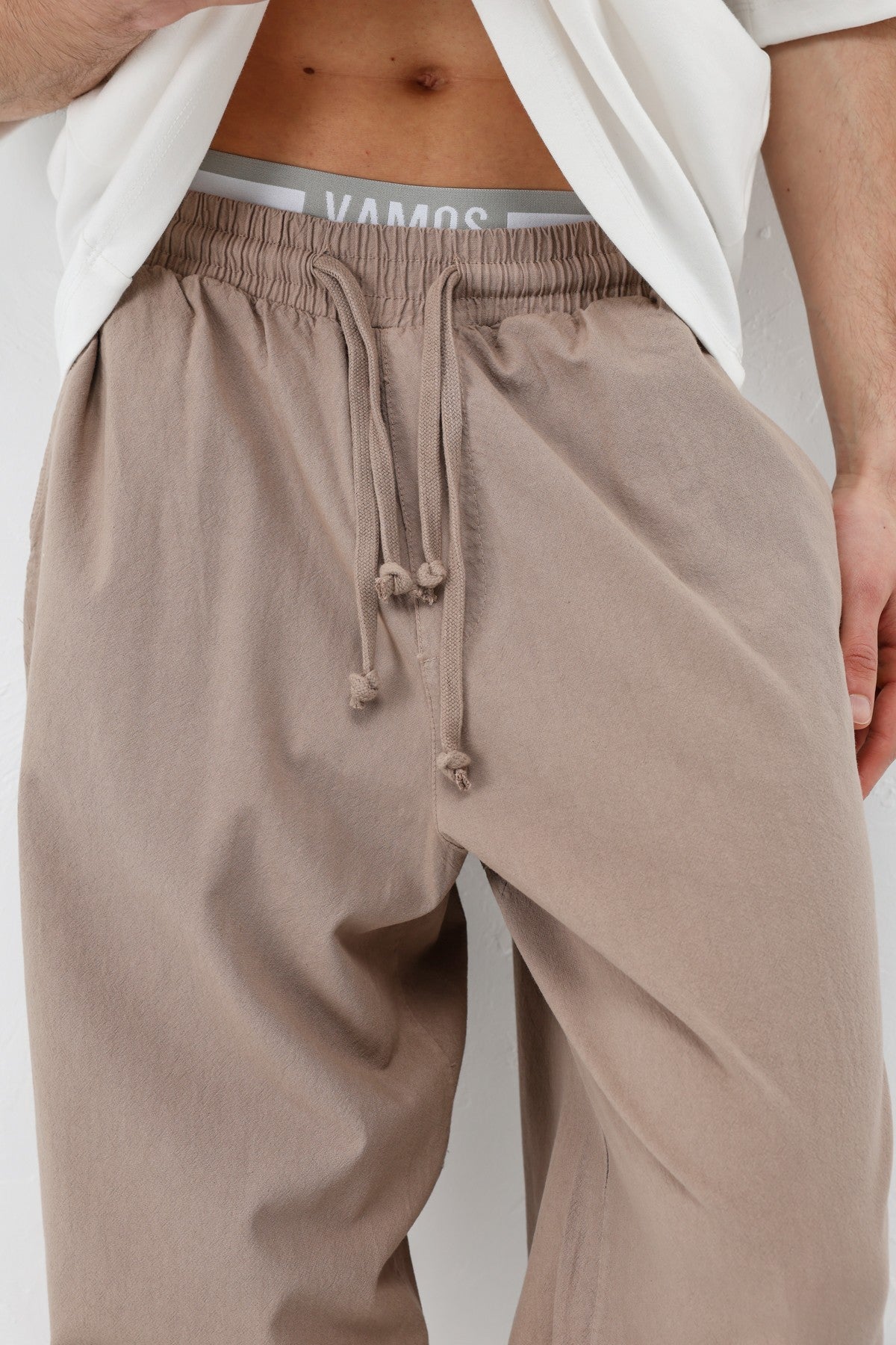 Super Baggy Fit Keten Pantolon