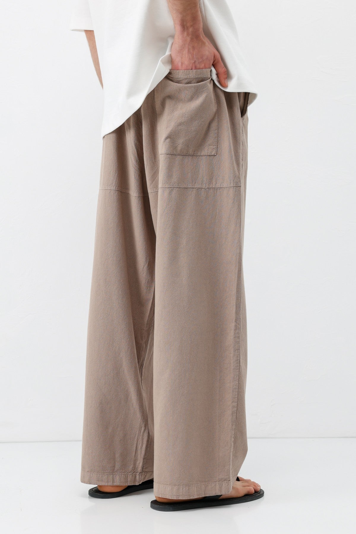 Super Baggy Fit Keten Pantolon