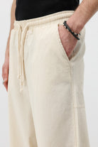 Super Baggy Fit Keten Pantolon