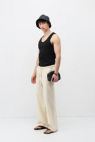Super Baggy Fit Keten Pantolon