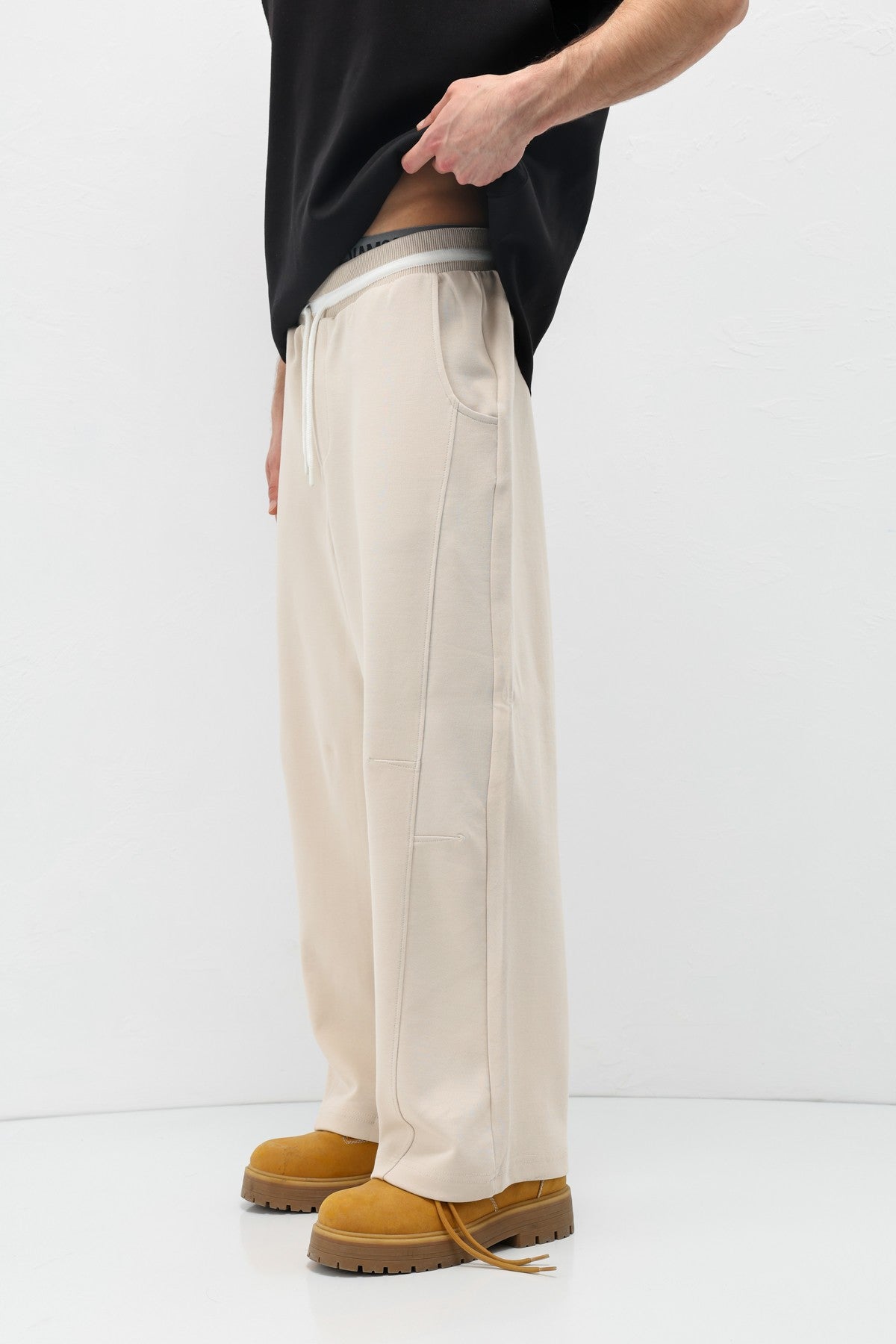Bağcıklı Baggy Fit Eşofman Alt